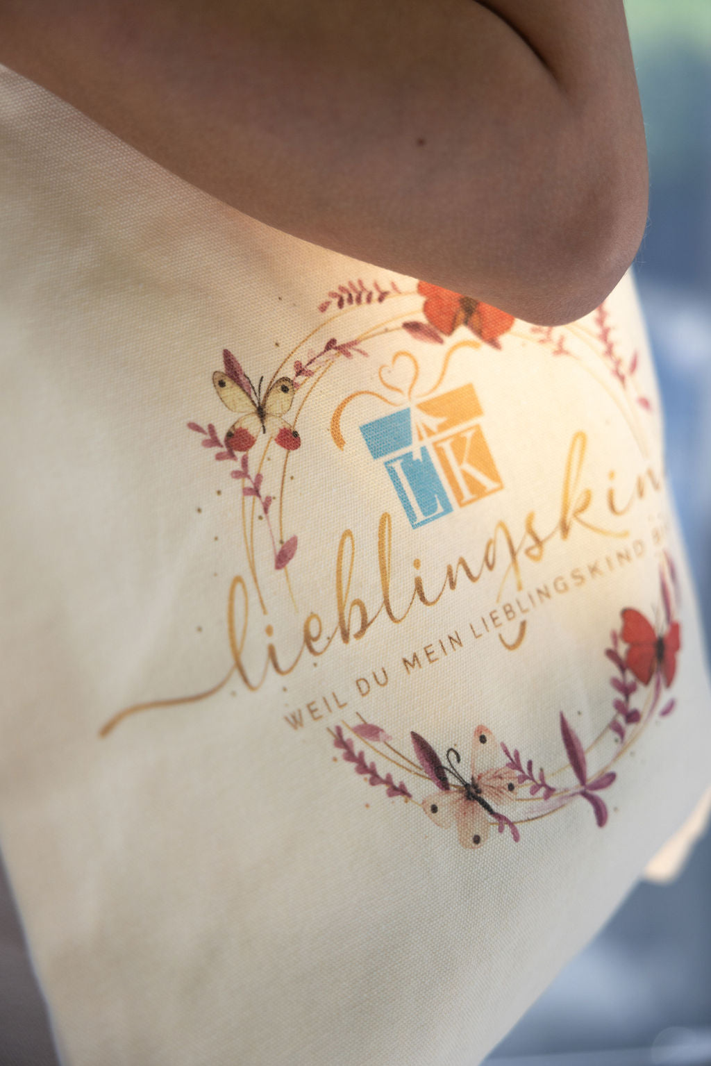 Lieblingskind-Stofftasche – Liebe zum Mitnehmen