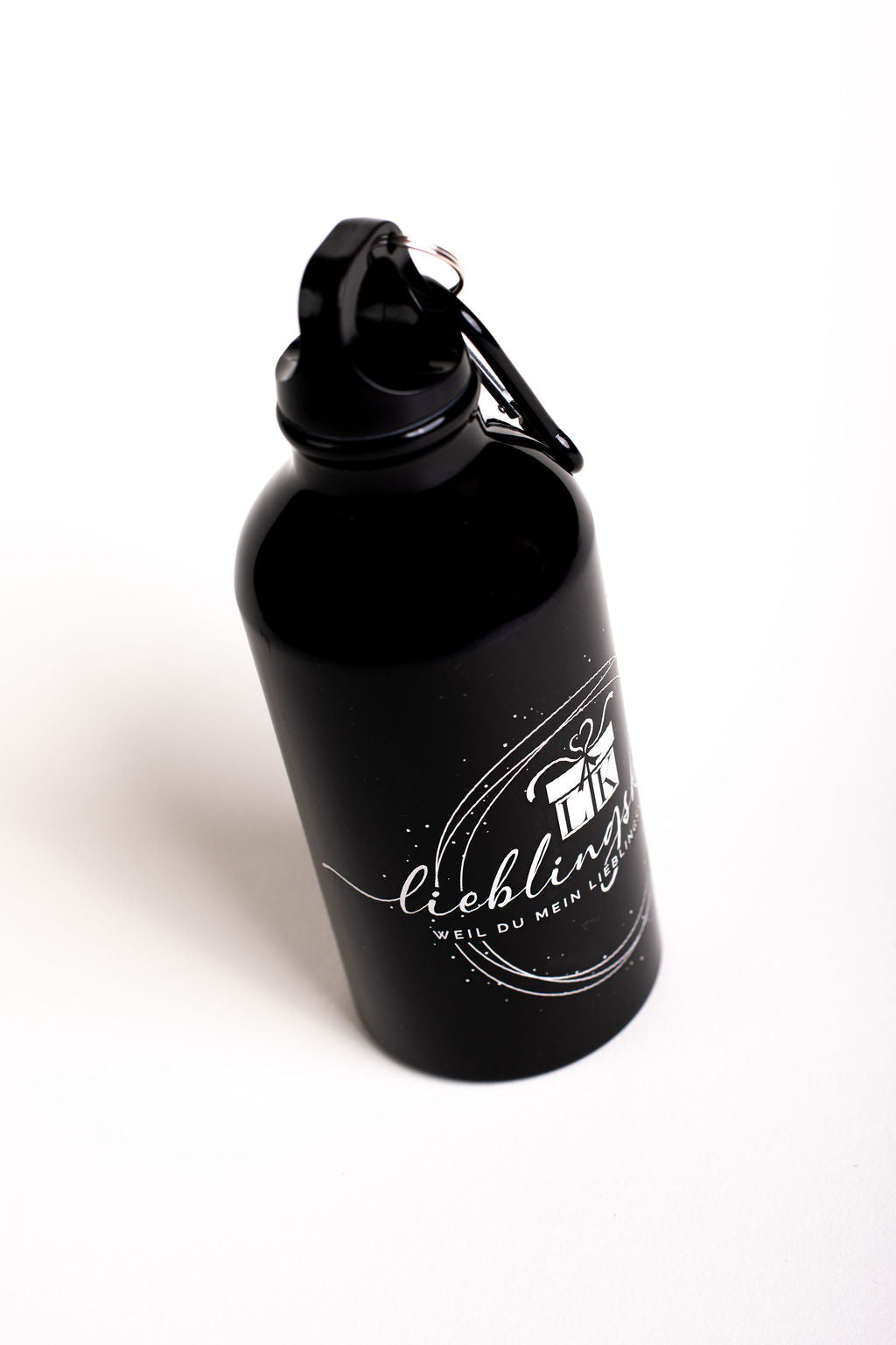🖤 Lieblingskind-Trinkflasche – Schwarz & Stilvoll