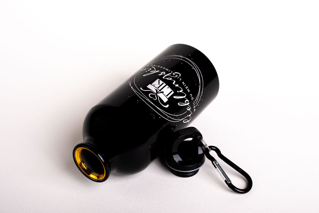 🖤 Lieblingskind-Trinkflasche – Schwarz & Stilvoll
