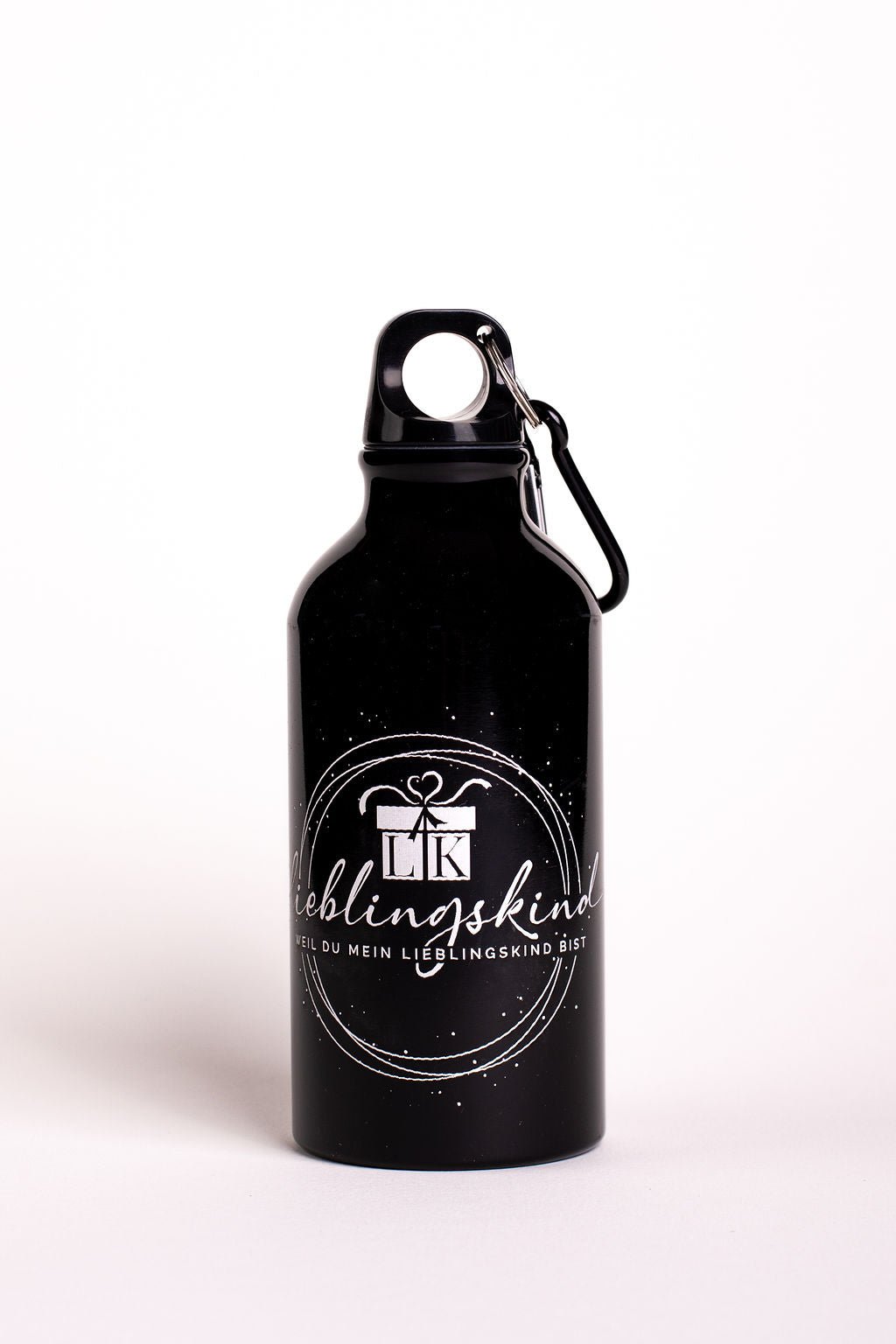 🖤 Lieblingskind-Trinkflasche – Schwarz & Stilvoll